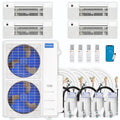 45,000 BTU 4 Zone Ceiling Cassette Ductless Air Conditioner and Heat Pump H56850