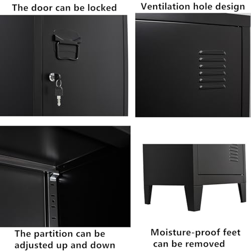 Metal Locker with Doors and Shelves R20797