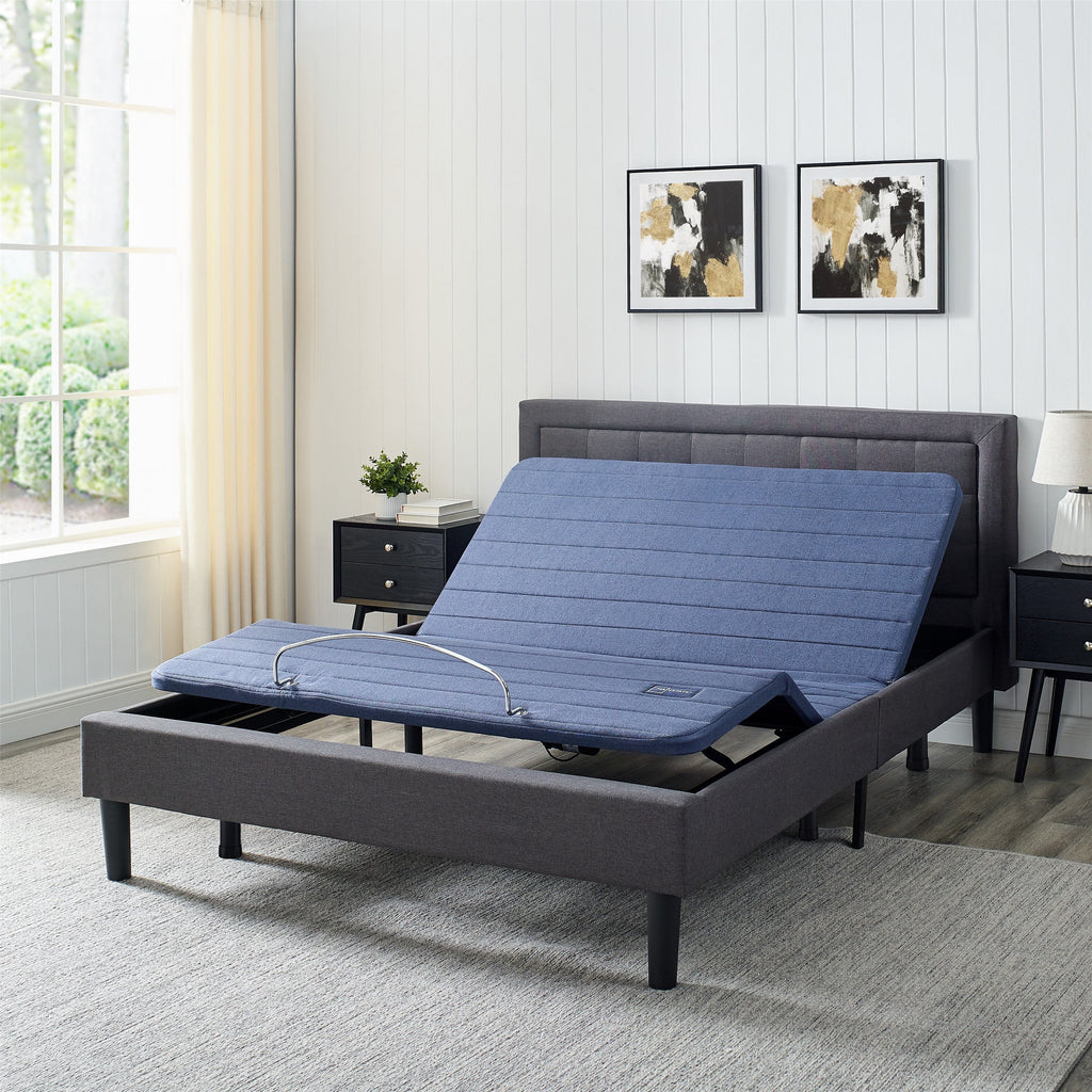 Queen Adjustable Metal Platform Bed Base with Wireless Remote Control S936