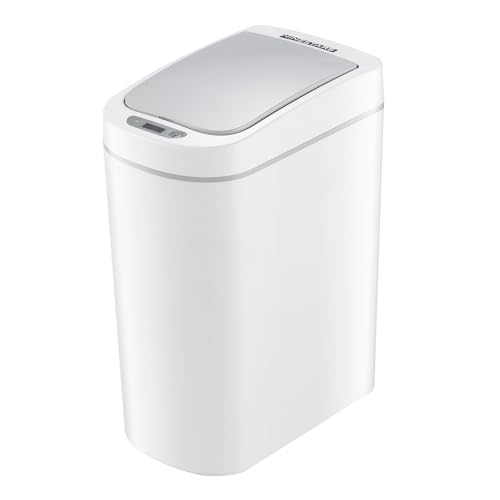 White 1.8 Gal Automatic Motion Sensor Trash Can Y93140