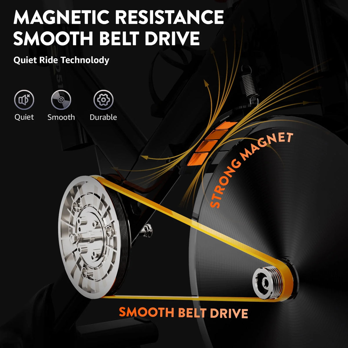 Indoor Cycling Bike with Silent Magnetic Resistance Y153635