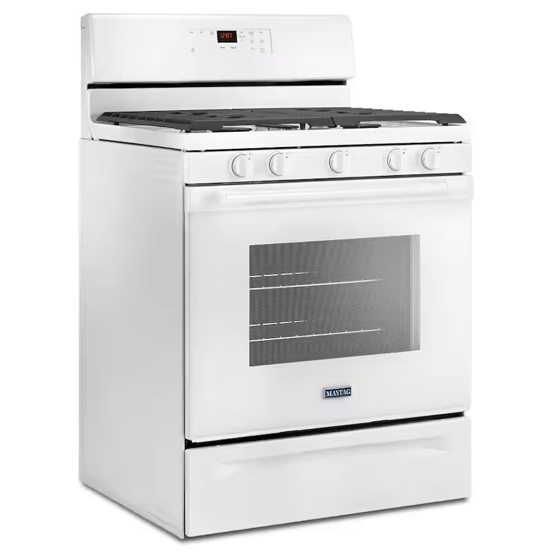 5.0 cu. ft. Gas Range with 5th Oval Burner in White X504