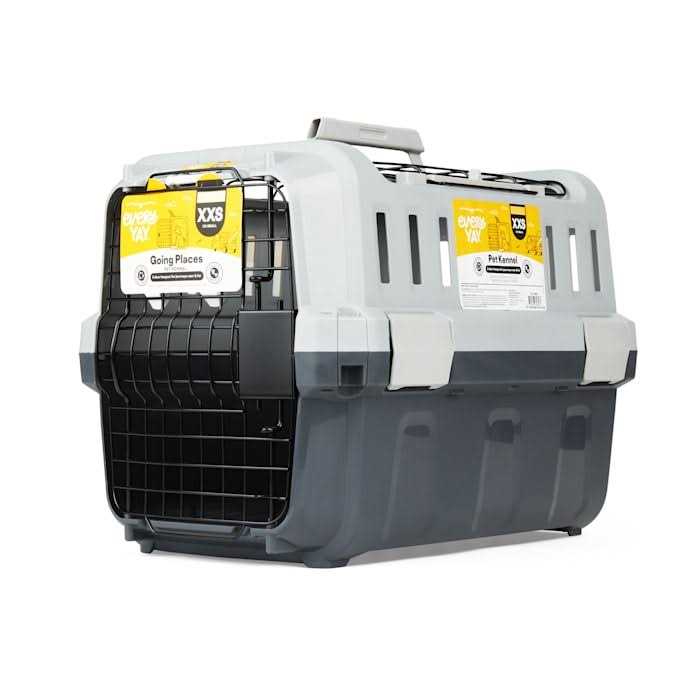 Grey 2-Door Pet Kennel X8101