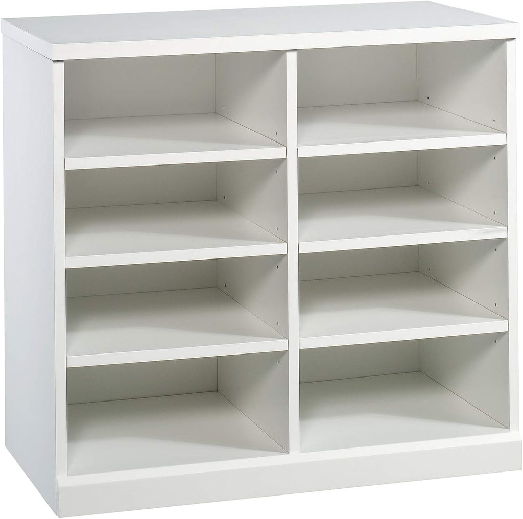 White Open Storage Cabinet G8377
