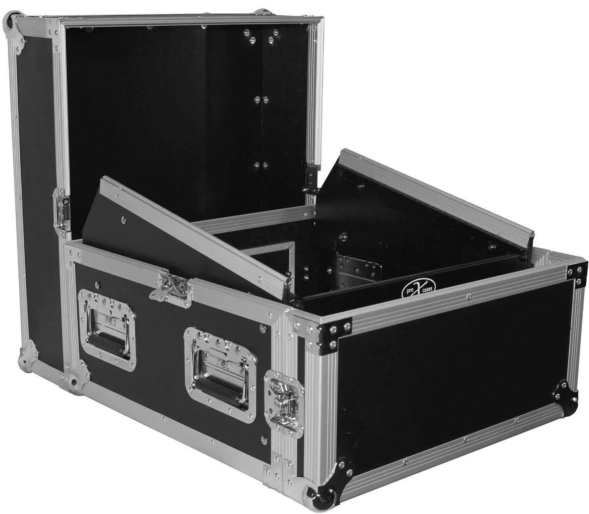 4U Rack x 10U Top Mixer DJ Combo Flight Case X385