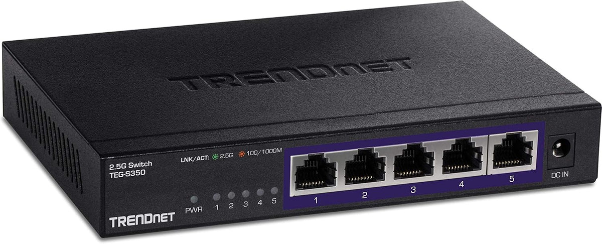 5-Port Unmanaged 2.5G Switch, Black M700392
