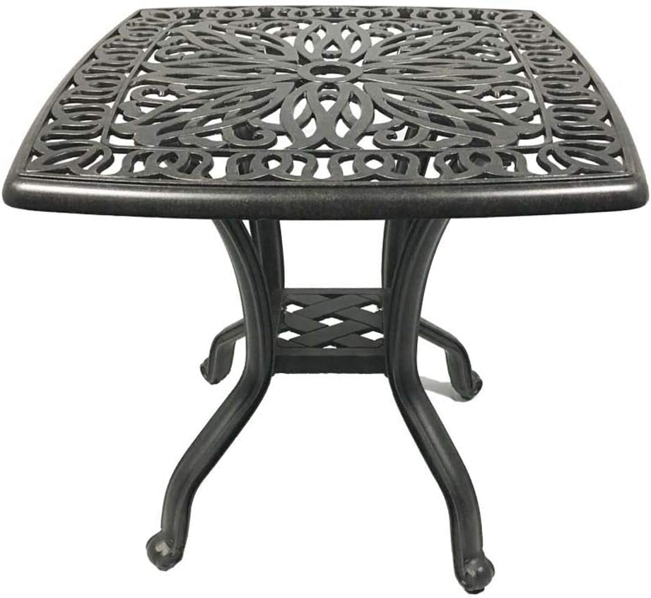 21 Square Cast Aluminum Patio End Table M118107