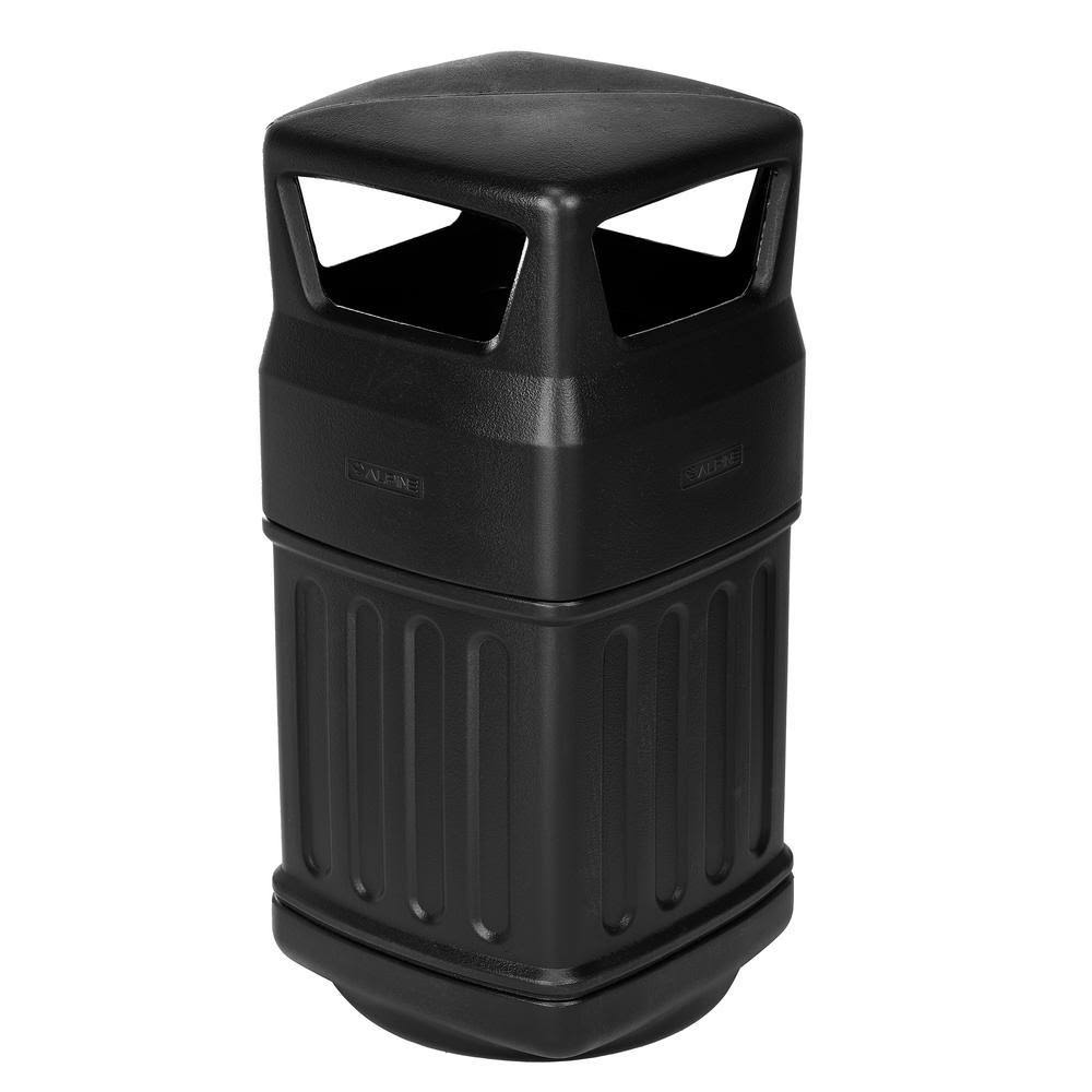 Black 16-Gallon Outdoor/Indoor Trash Can X4257