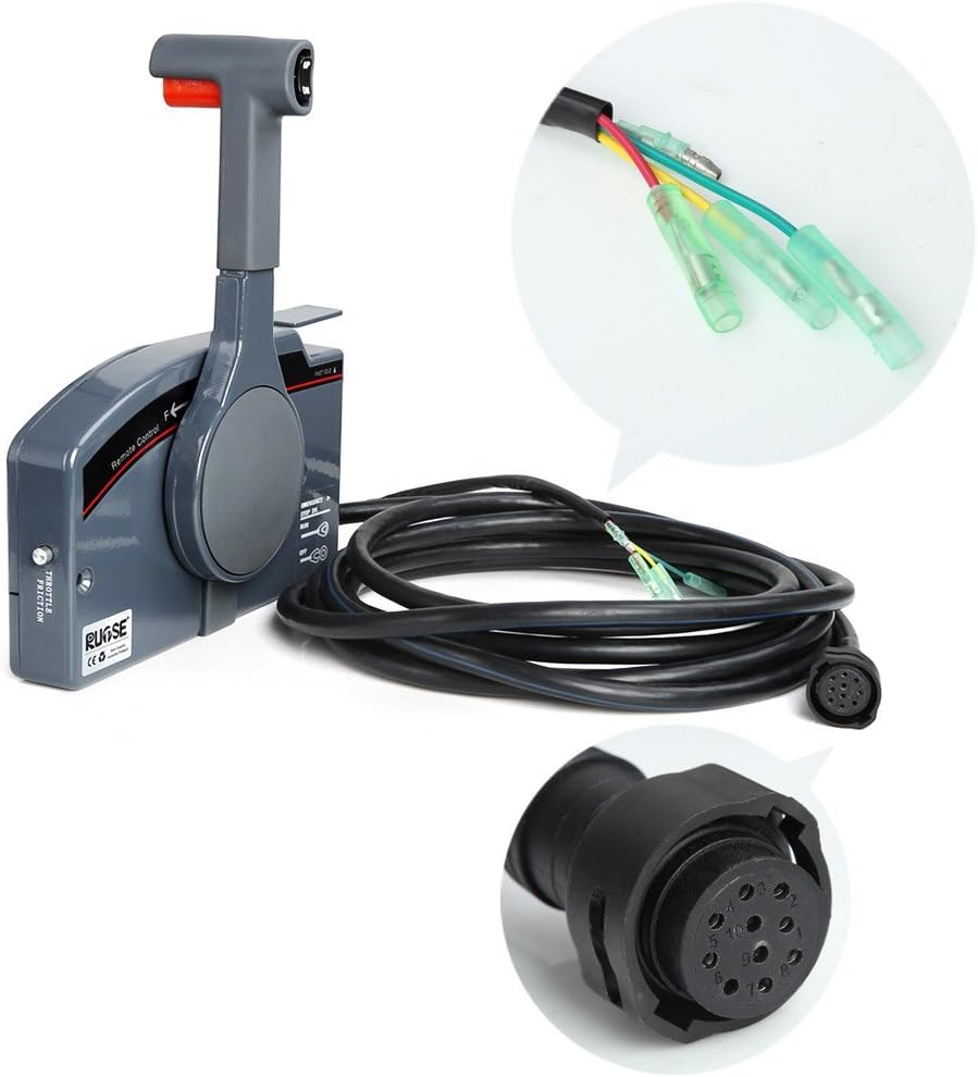 Side Mount Outboard Remote Control Box with 10 Pin Cable Q38072