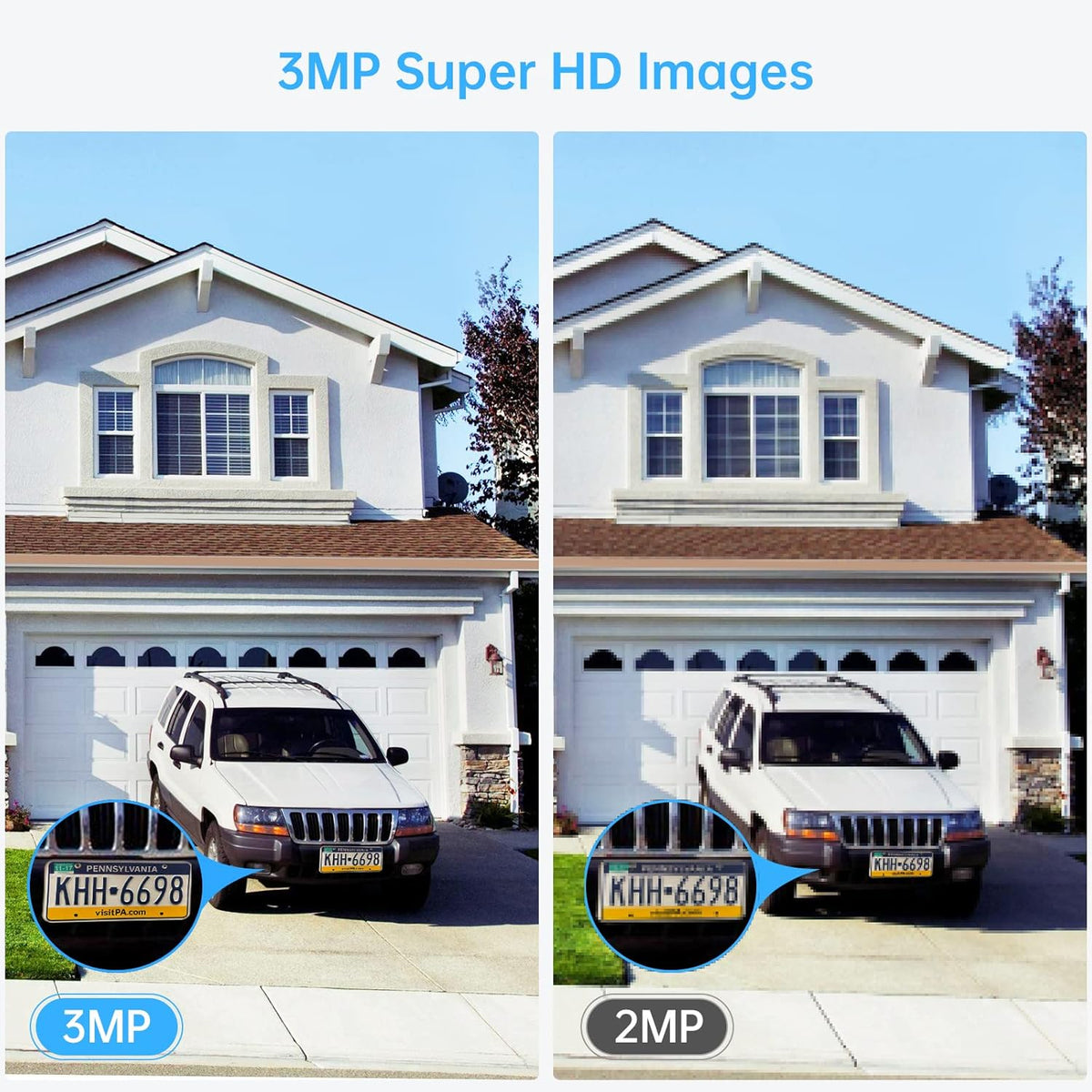 3MP Wireless Security Camera System with 12” Monitor P27401