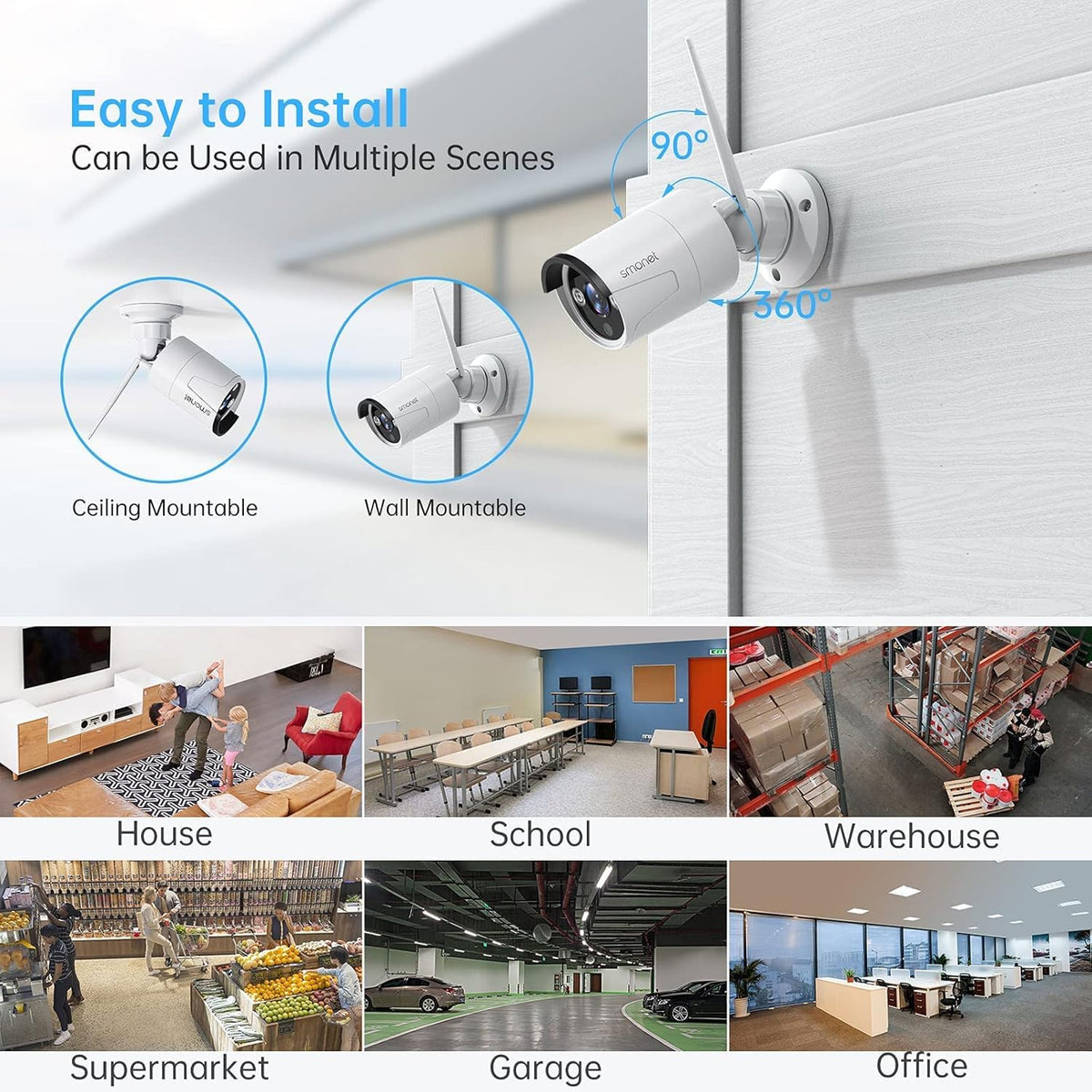 3MP Wireless Security Camera System with 12” Monitor P27401