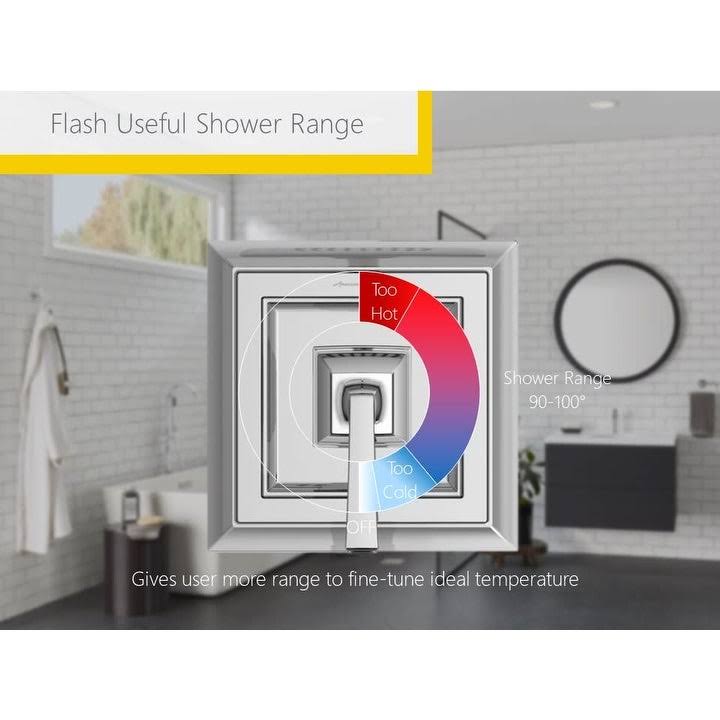 Polished Chrome Shower Bar System U8453