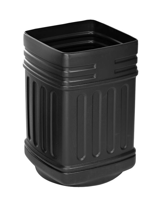 Black 16-Gallon Outdoor/Indoor Trash Can X4257