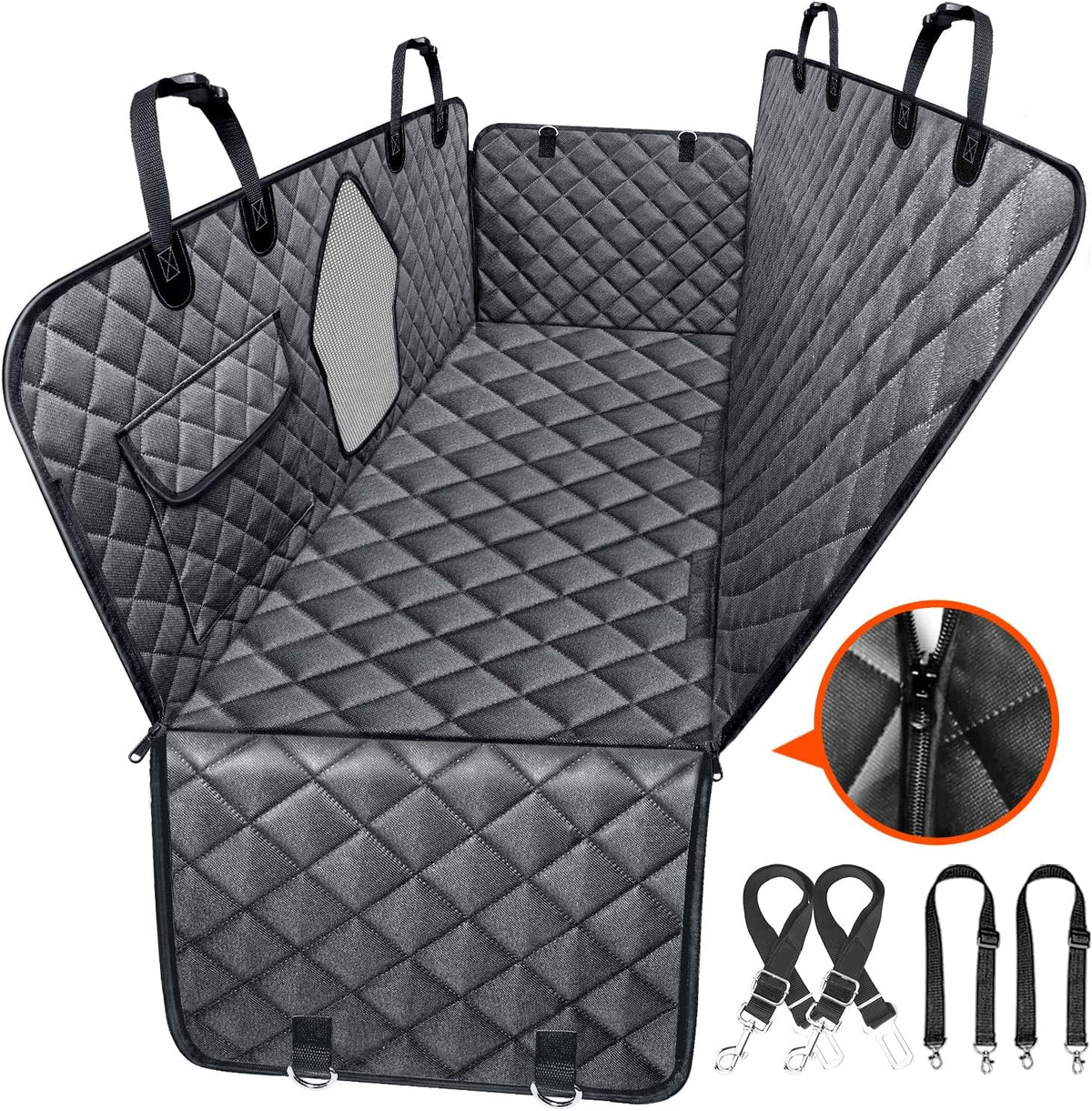 100% Waterproof 600D Scratch Resistant Dog Car Seat Cover U39726