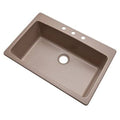33x22 Drop-In Kitchen Sink Natural 3 Hole E19826