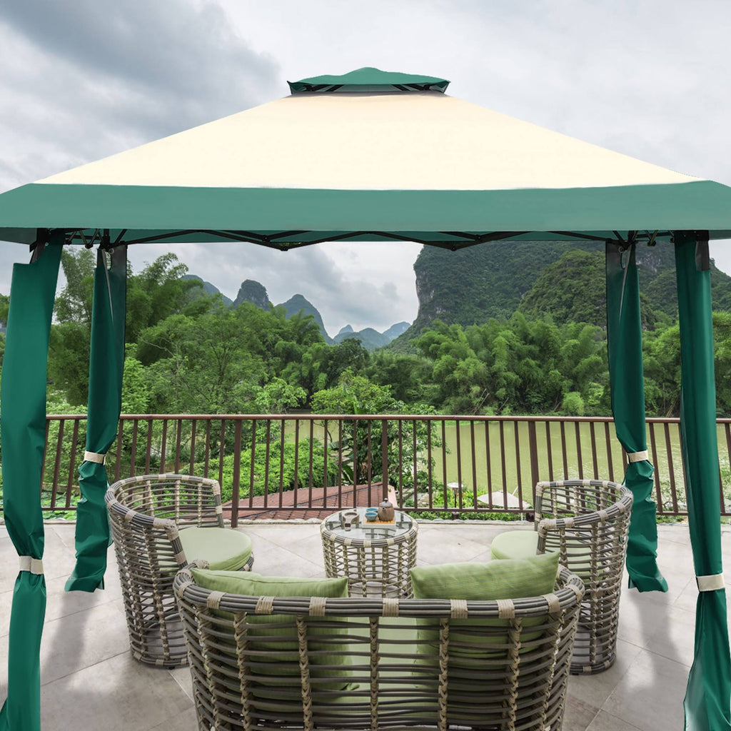 13x13 Gazebo Canopy Shelter Awning Tent J722017