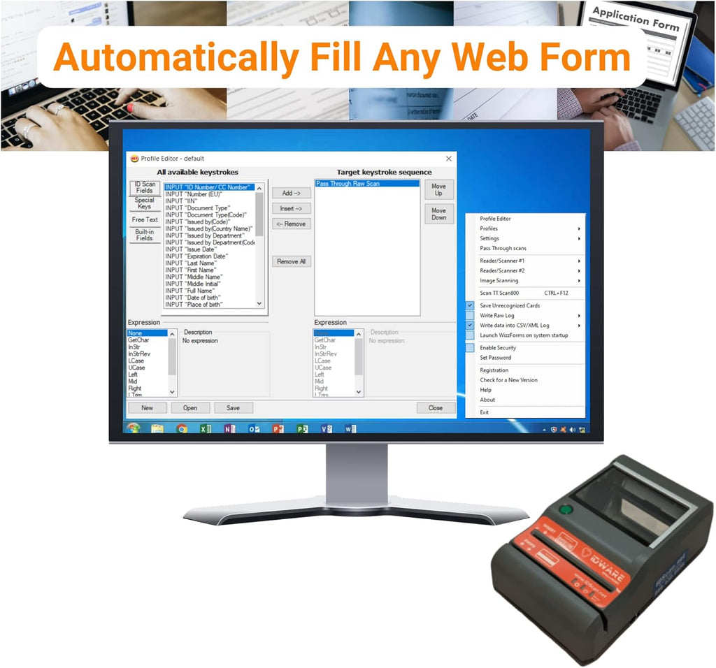 ID Scanner Desktop Solution with M280 ID Scanner Y6061