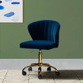 Navy Velvet Upholstered Task Chair R7503