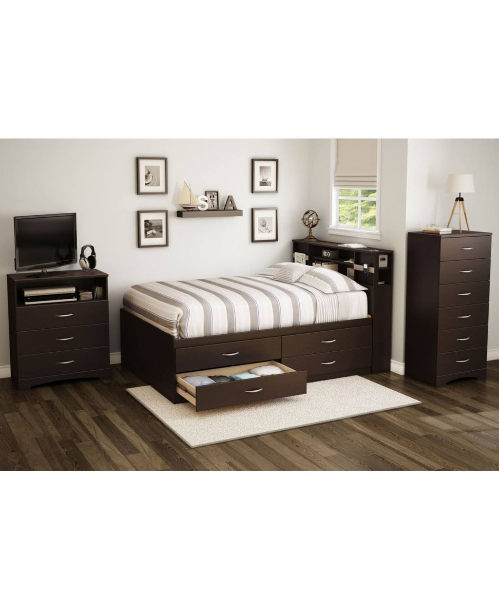 Full Bookcase Bed H474548