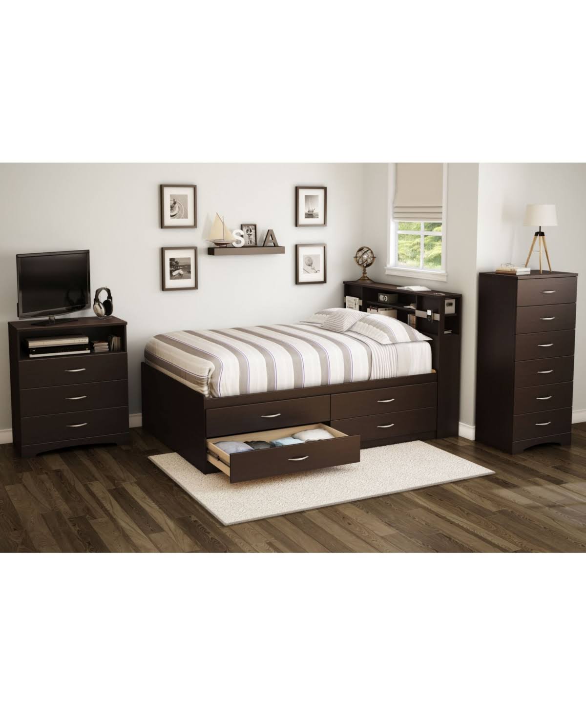 Full Bookcase Bed H474548