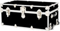 Large Black Storage Trunk with Wheels T3943
