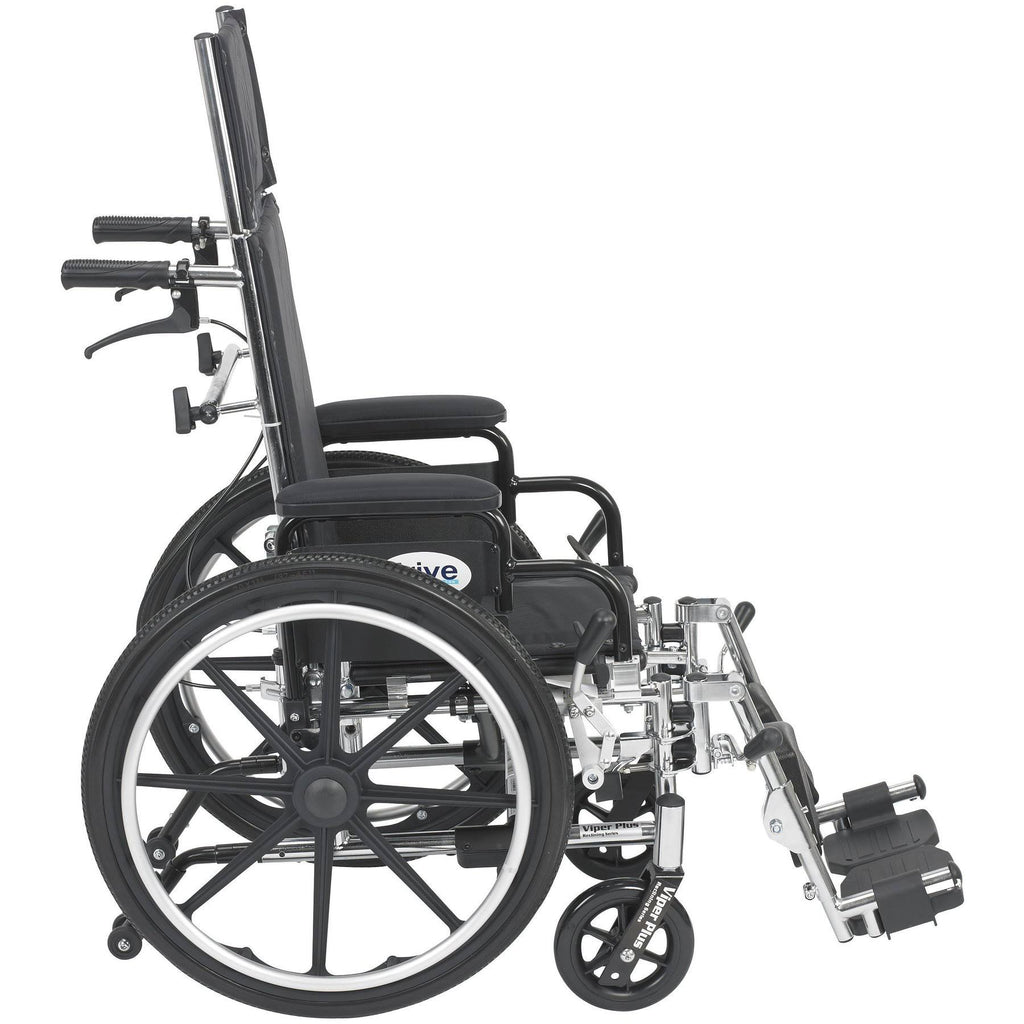 Light Weight Reclining Wheelchair with Elevating Leg Rests P4735