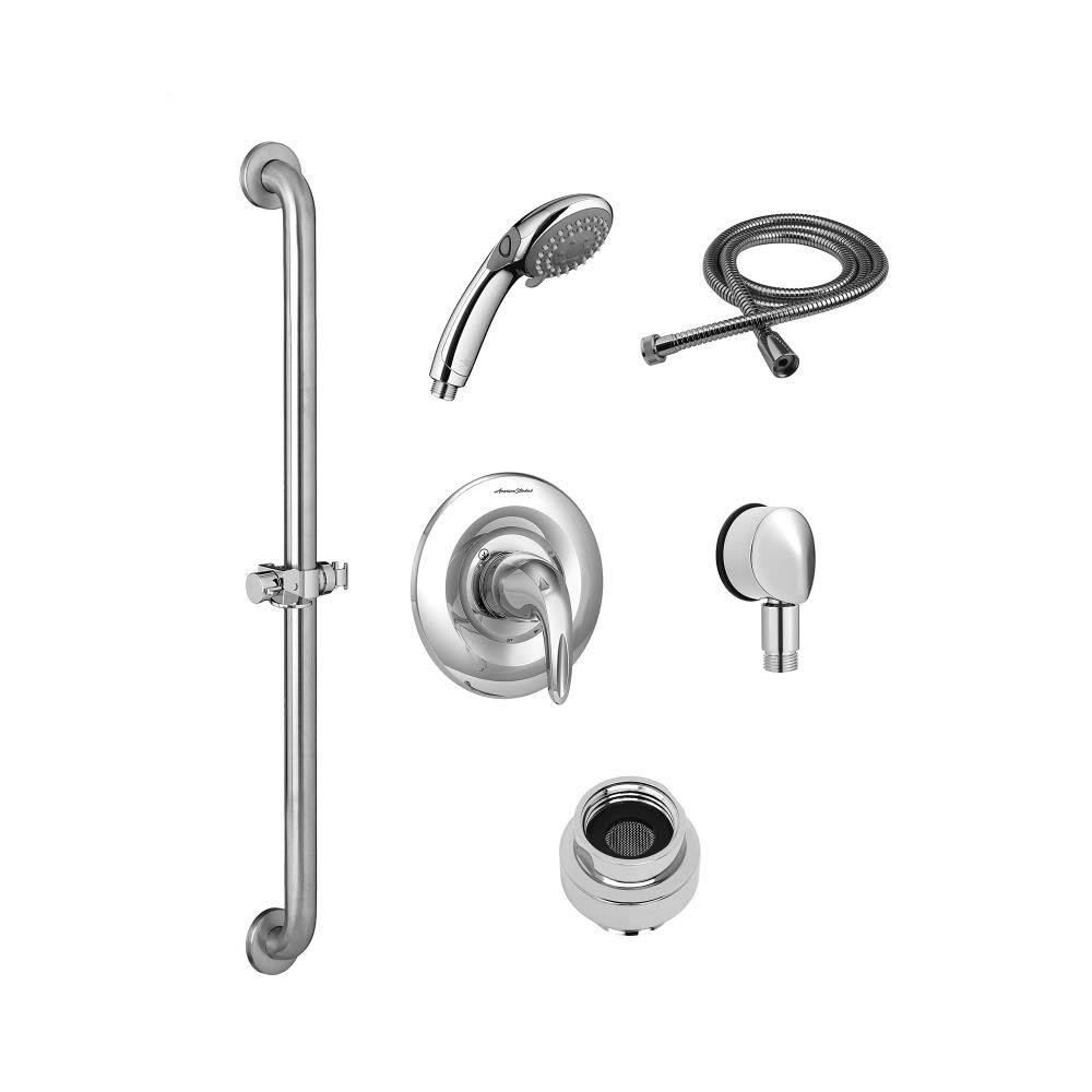 Polished Chrome Shower Bar System U8453