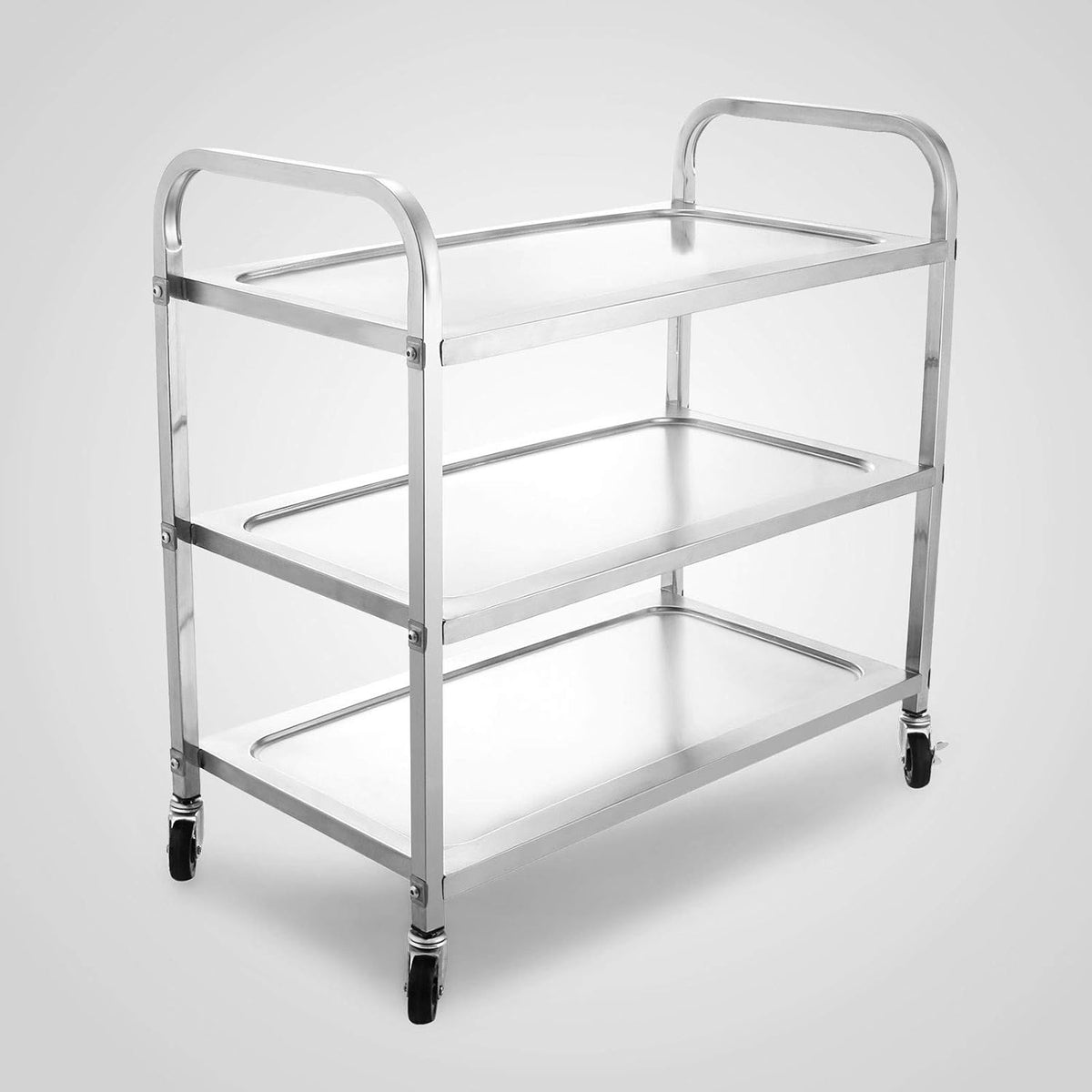 Stainless Steel 3 Tier Utility Cart with Wheels V42825