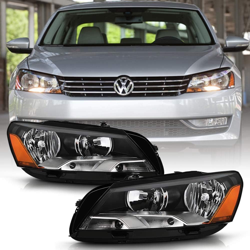 2012-2015 Volkswagen Passat Headlights Assembly Pair Set Left+Right C62250