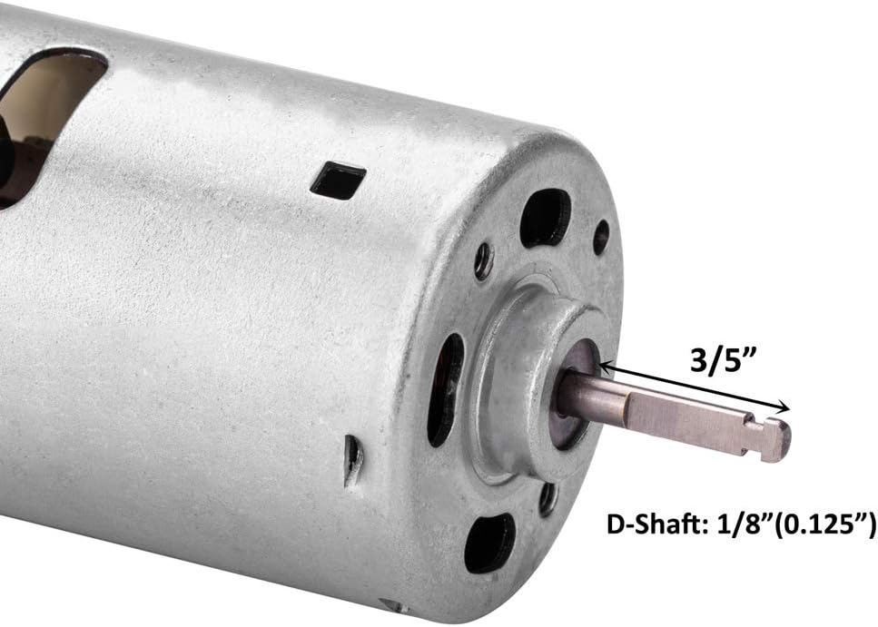 12 Volt Power Fan Vent Replacement Motor with D-Shaft G76633