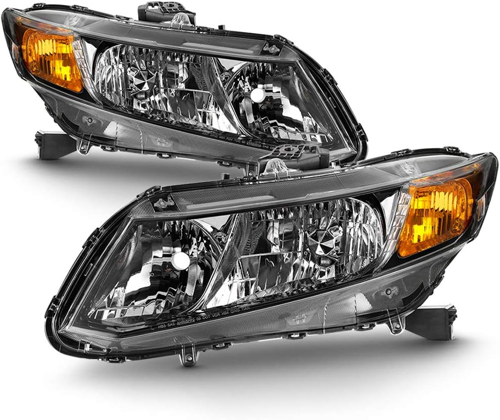 Honda Civic 4-Door Sedan Headlights Replacement Pair Set C869178