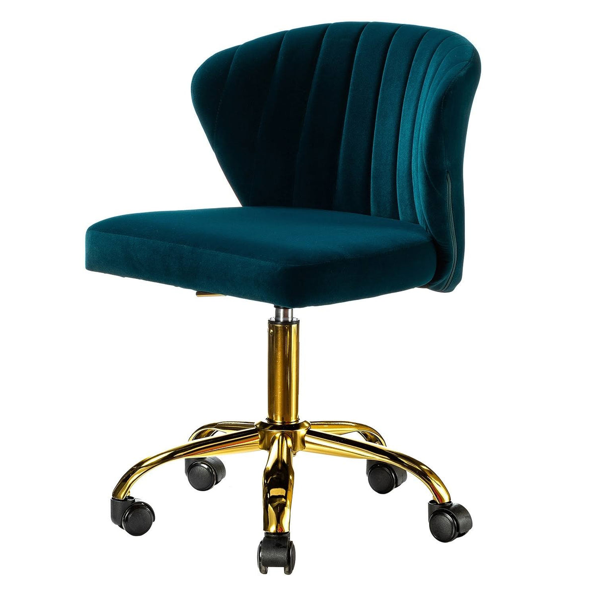 Navy Velvet Upholstered Task Chair R7503
