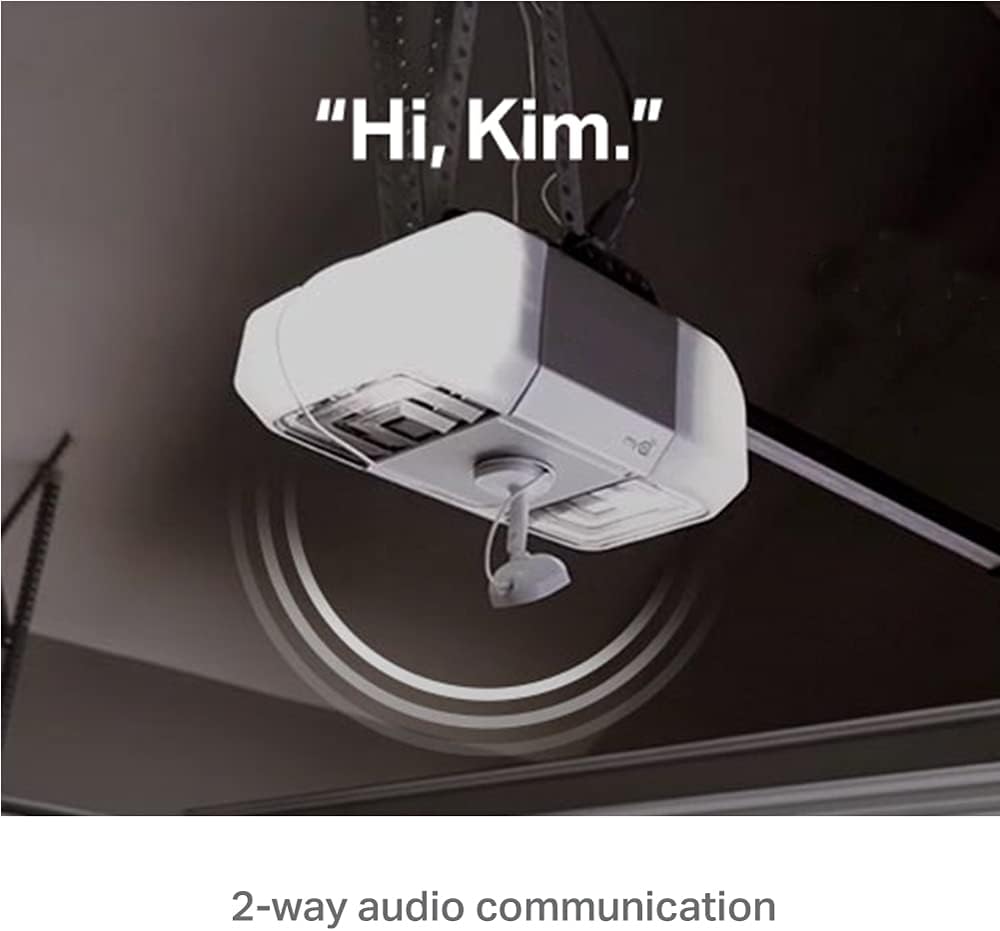 Smart Garage Camera with Two Way Audio, White F475204