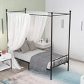 Queen Size Gold Metal Canopy Bed Frame L40648