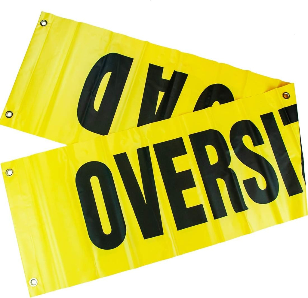 Flags, Signs, and Magnets Kit with 2 Reversible Oversize Load Signs, 4 Red Flags, 4 Orange Flags, and 4 Magnets W9759