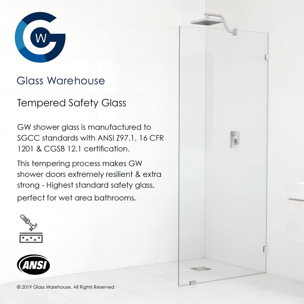 78x22 Frameless Shower Door Oil Rubbed Bronze F3345
