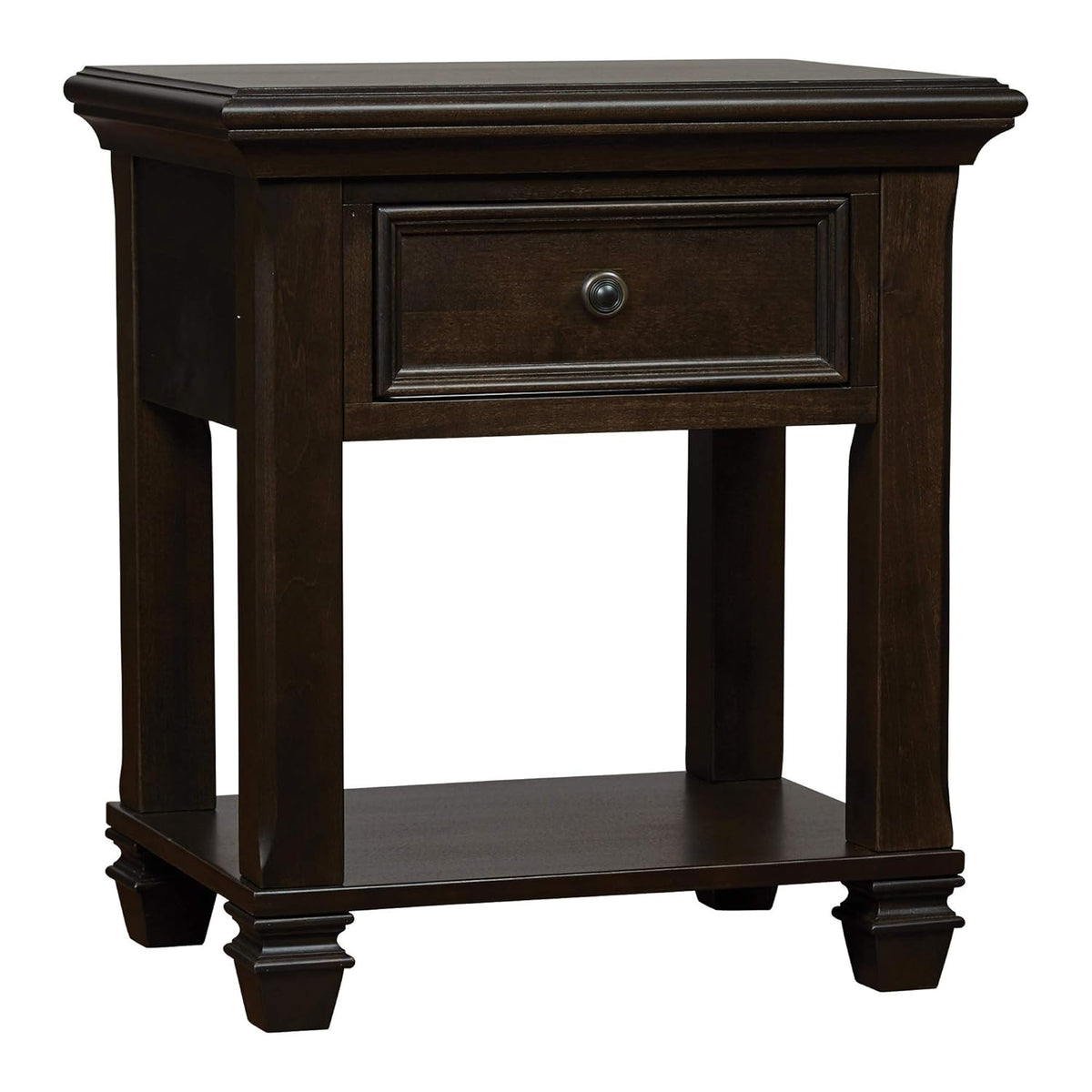 1 Drawer Pure White Nightstand B838874