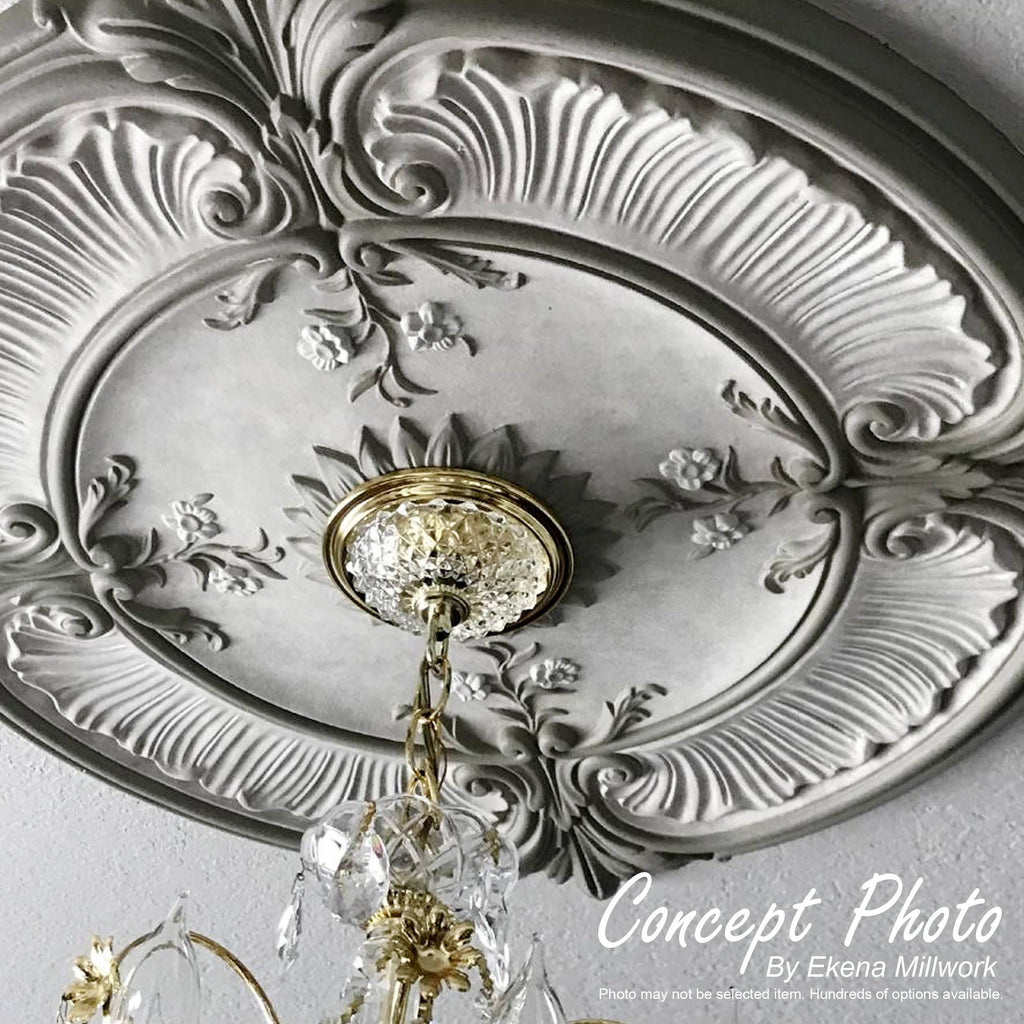 Hand-Painted Pewter Ceiling Medallion S619710