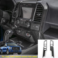 Red Carbon Fiber Console Panel Air Outlet Vent Trim T1889