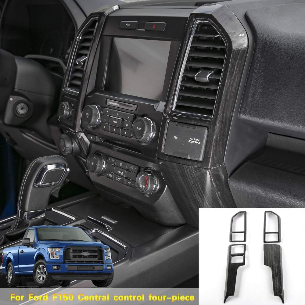 Red Carbon Fiber Console Panel Air Outlet Vent Trim T1889