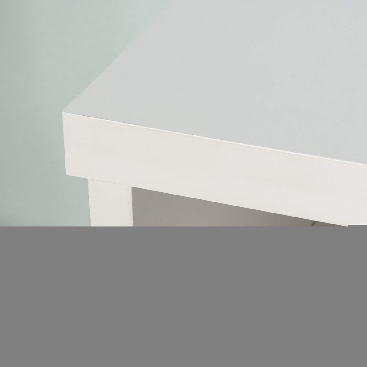 White Open Storage Cabinet G8377