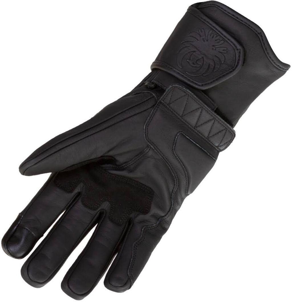 Black Motorcycle Gloves Size XL X333