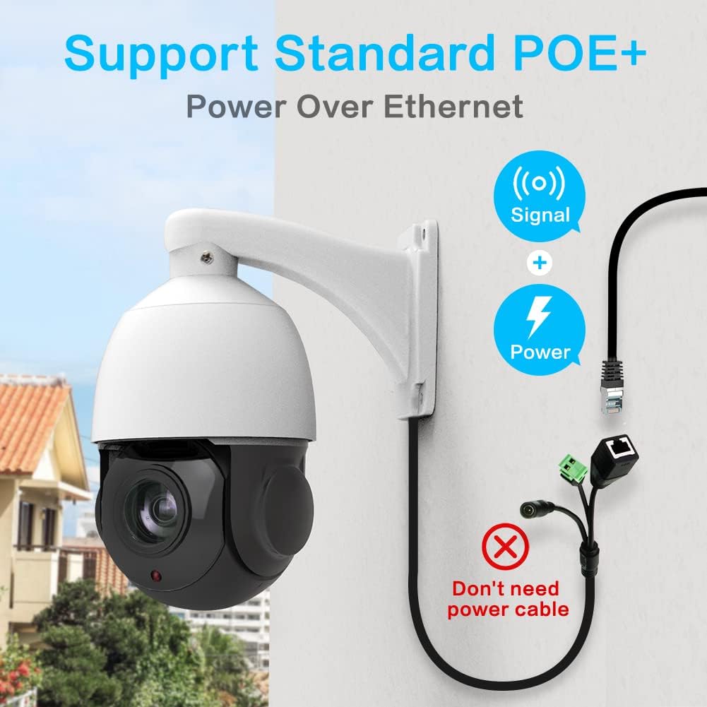 PTZ Camera Outdoor IP Camera POE 1080P 20x Zoom B53641