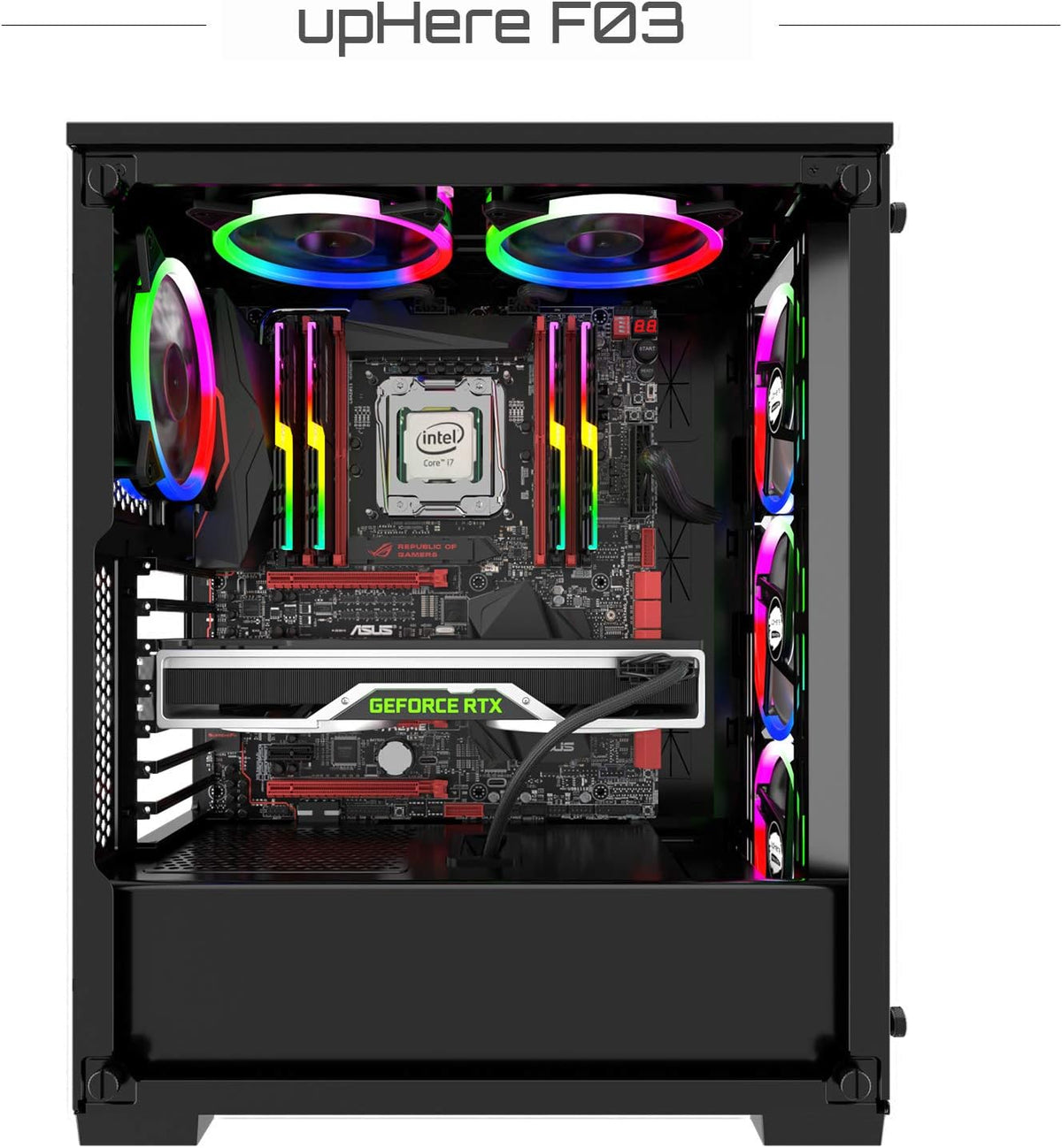 120mm LED Silent Computer Case Fan Triple Pack V487343