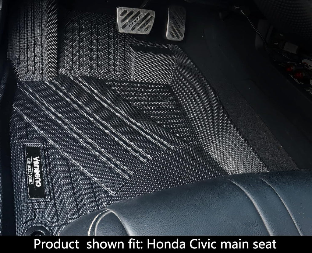 Black All-Weather Car Floor Mats & Cargo Trunk Liners Set C85878