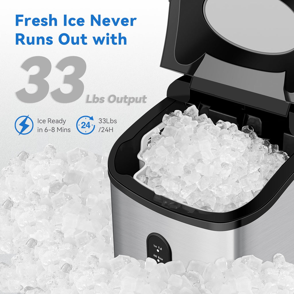 Countertop Nugget Ice Maker with Ice Scoop N91597