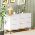 White 6 Drawer Storage Cabinet Q9132