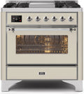 Antique White Dual Fuel Natural Gas Range T49527