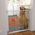 White Pet Safety Gate 26.5" to 41.5" Wide x 29.5" Tall P577507