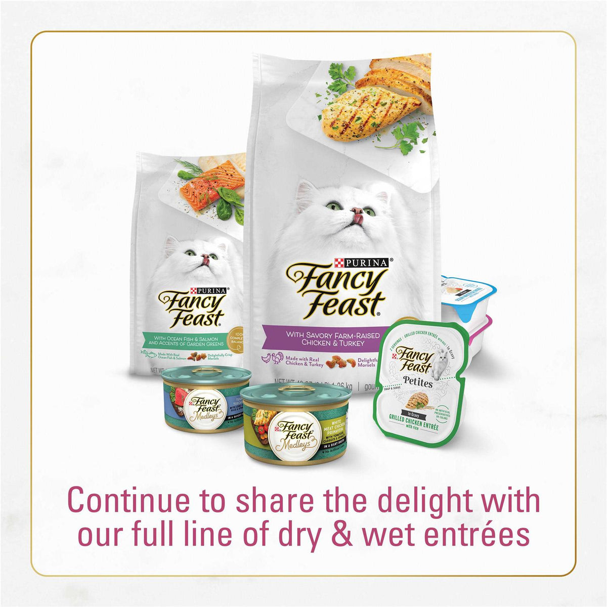 Dry Cat Food Filet Mignon Flavor with Seafood & Shrimp D89526